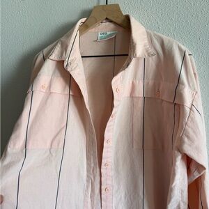 Vintage Pink Button Up Shirt